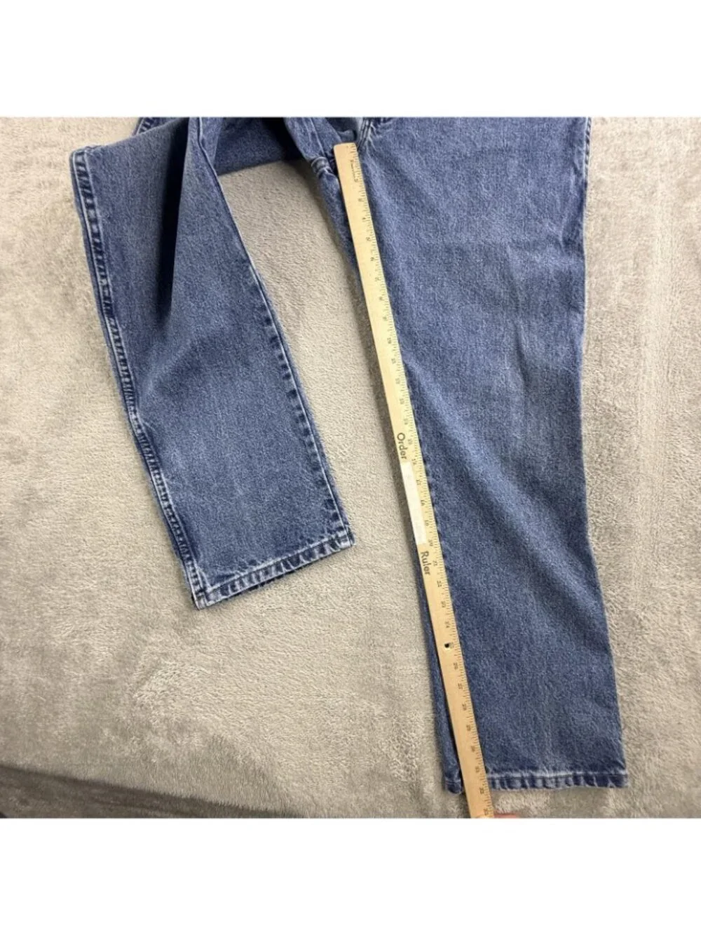 Wrangler Jeans Mens 36x32 Blue Cowboy Cut Straight Denim Medium Wash 1013MWZGK